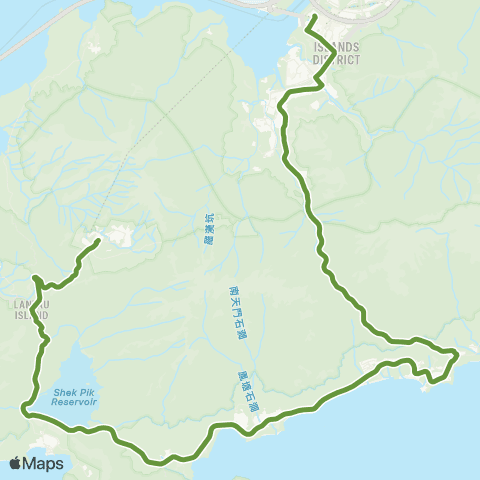 New Lantao Bus Tung Chung Tat Tung Rd Bus Terminus - Ngong Ping map