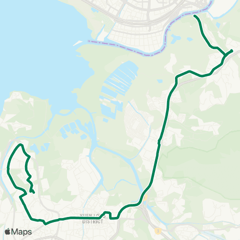 Kowloon Motor Bus Tin Tsz - Lok Ma Chau Station (Futian) map