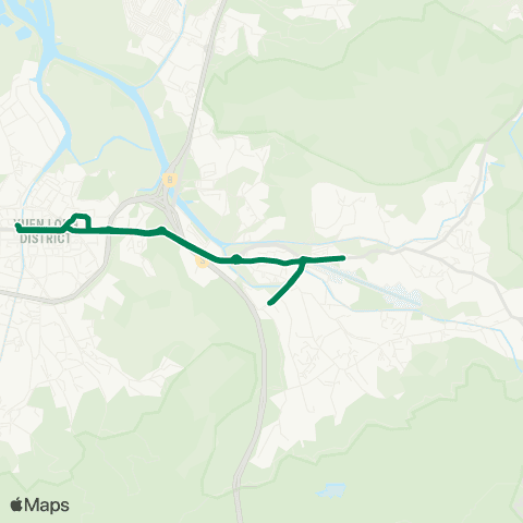Kowloon Motor Bus Yuen Long (W) - Sheung Tsuen (Circular) map
