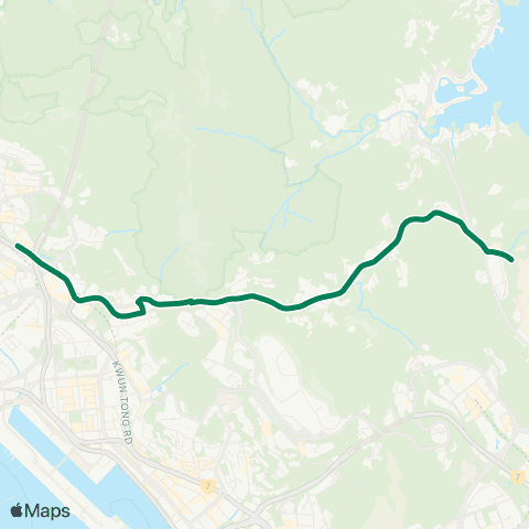 Kowloon Motor Bus Diamond Hill Station - H.K.U.S.T (North) map