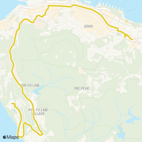 Citybus Cyberport - Admiralty (East) map