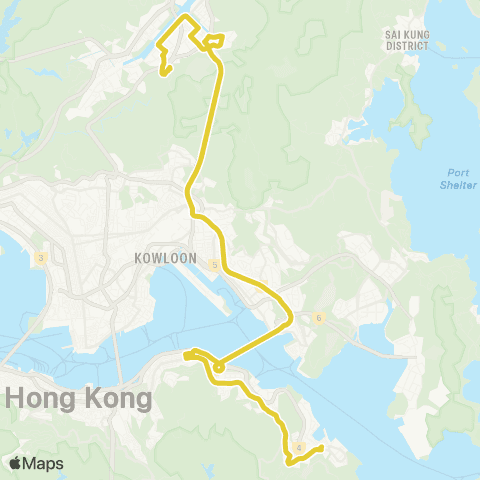 Citybus Shui Chueu O Estate - Chai Wan (East) map