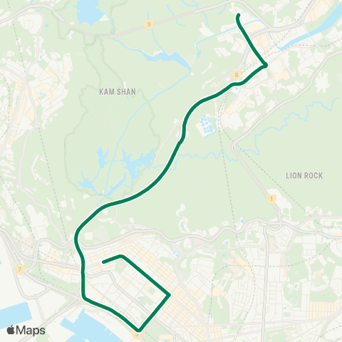 Kowloon Motor Bus Mei Chung Court - Cheung Sha Wan map