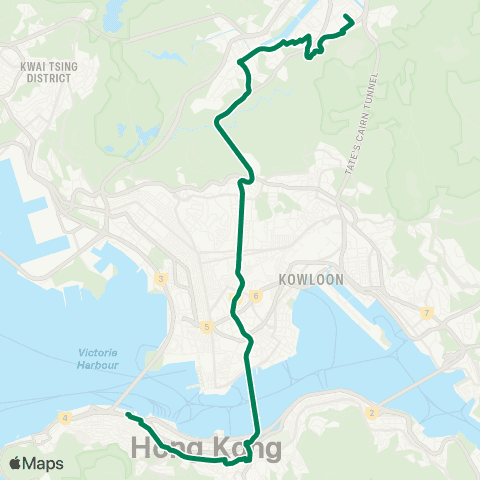 Kowloon Motor Bus Central (Macao Ferry) - Yu Chui Court map