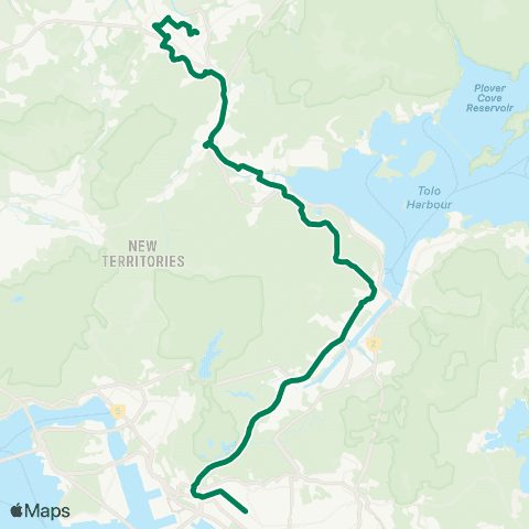 Kowloon Motor Bus Fanling (Luen Wo Hui) - Sham Shui Po map