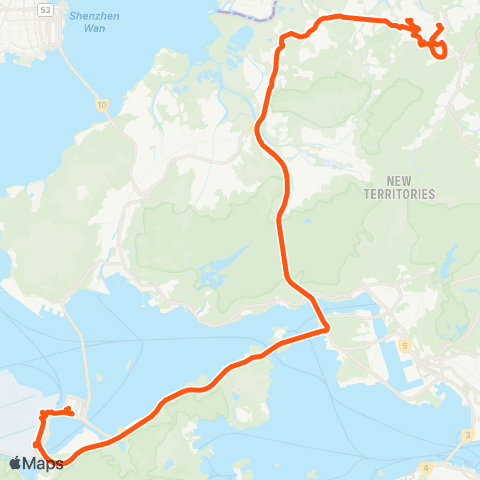 Long Win Bus Fanling (Luen Wo Hui) - Hzmb Hong Kong Port map
