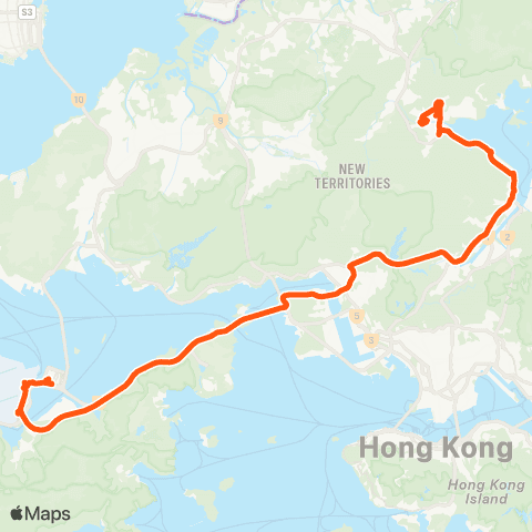 Long Win Bus Tai Po (Tai Wo) - Hzmb Hong Kong Port map