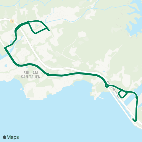 Kowloon Motor Bus Tuen Mun Rd Interchange - So Kwun Wat (Circular) map