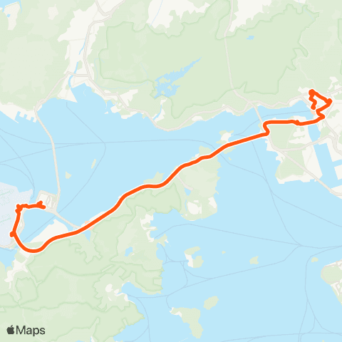 Long Win Bus Hzmb Hong Kong Port - Tsuen Wan (Nina Tower) map