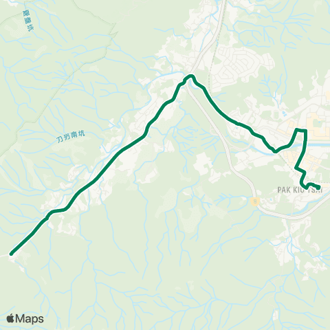 Kowloon Motor Bus Tai Po Market Station - Kadoorie Farm map