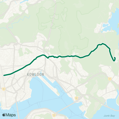 Kowloon Motor Bus H.K.U.S.T. (South) - Mong Kok map