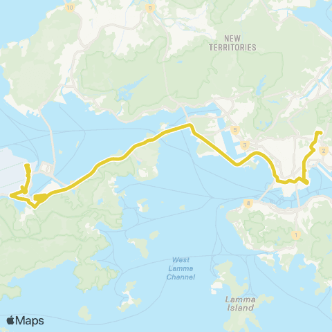 Citybus Tsz Wan Shan (S) - Airport (Ground TC) (via Tung Chung N) map