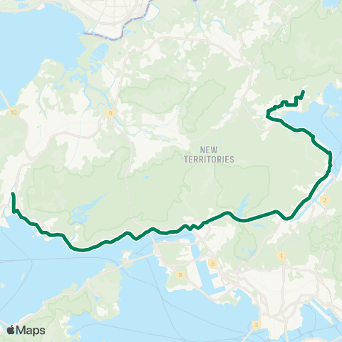 Kowloon Motor Bus Tuen Mun Sta - Education Univ of Hong Kong map