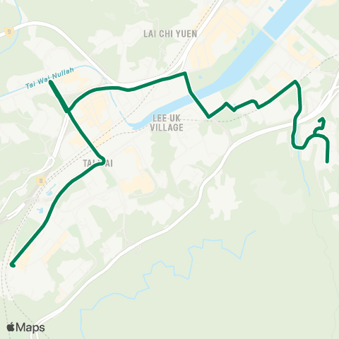 Kowloon Motor Bus Shui Chuen O - Hin Keng map