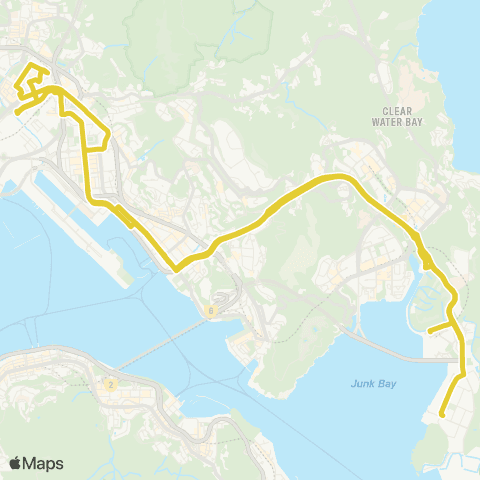 Citybus Lohas Park - San Po Kong (Circular) map