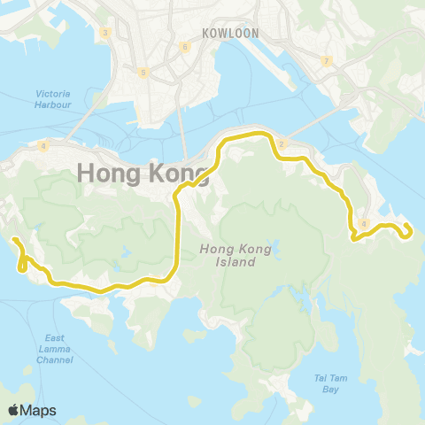 Citybus Siu Sai Wan (Island Resort) - Cyberport map