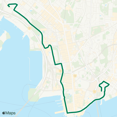 Kowloon Motor Bus Hoi Lai Estate - Hung Hom Station map