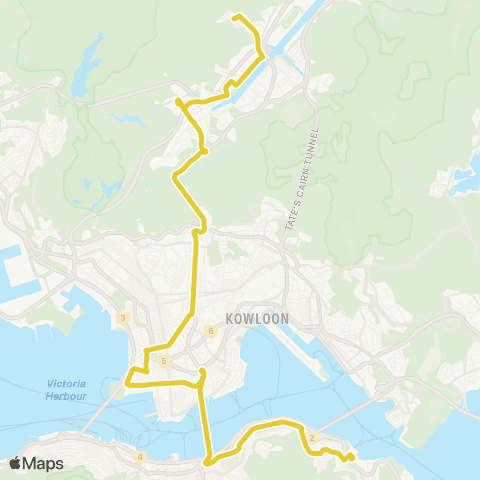 Citybus Fo Tan (Chun Yeung Estate) - Sai Wan Ho map