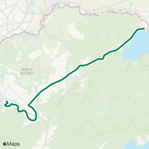 Kowloon Motor Bus Sha Tau Kok - Sheung Shui (Tai Ping) map