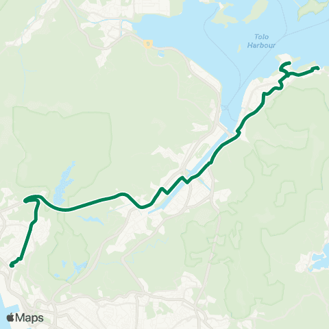 Kowloon Motor Bus Nai Chung - Kwai Chung (Kwai Fong Estate) map