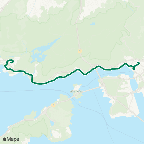 Kowloon Motor Bus So Kwun Wat - Tsuen Wan Station map