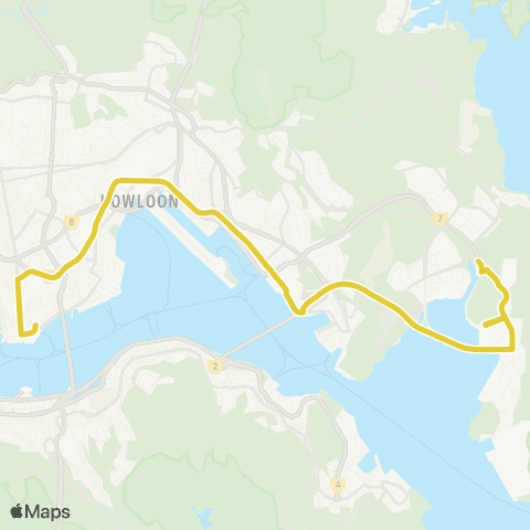 Citybus Oscar By The Sea - Tsim Sha Tsui (Mody Rd) map