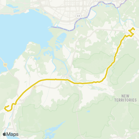 Citybus Tuen Mun (Ching Tin and Wo Tin) - Sheung Shui (Tin Ping Estate) map