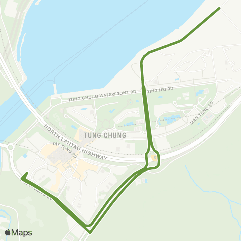 New Lantao Bus Cheung Yuet House Cheung Tung Estate - Tung Chung Sta Bus Terminus (Circular) map
