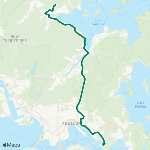 Kowloon Motor Bus Fu Tip Bus Terminus - Yau Tong map