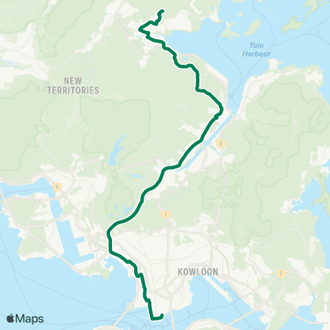 Kowloon Motor Bus Fu Tip Bus Terminus - Tsim Sha Tsui E (Mody Rd) map