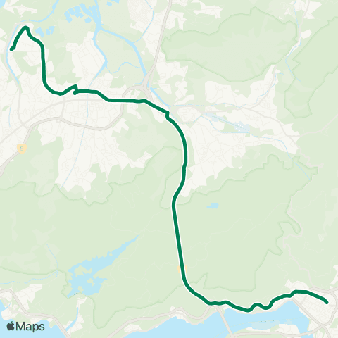 Kowloon Motor Bus Tin Yan - Tsuen Wan map