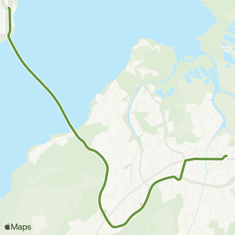 New Lantao Bus Yuen Long Mtr Sta - Shenzhen Bay Port map