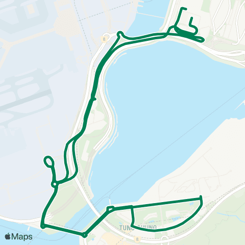 Green Minibus Services Ground Floor, Hzmb Hong Kong Port - Tung Chung N (Circular) map