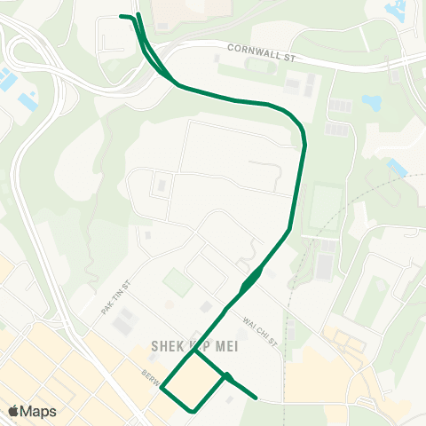 Green Minibus Services Chak On Estate - Shek Kip Mei Sta (Circular) map
