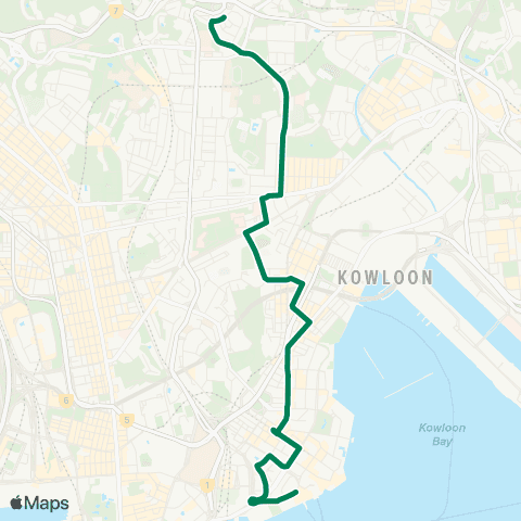 Green Minibus Services Sai Wan Estate - Sai Ying Pun (Circular) map