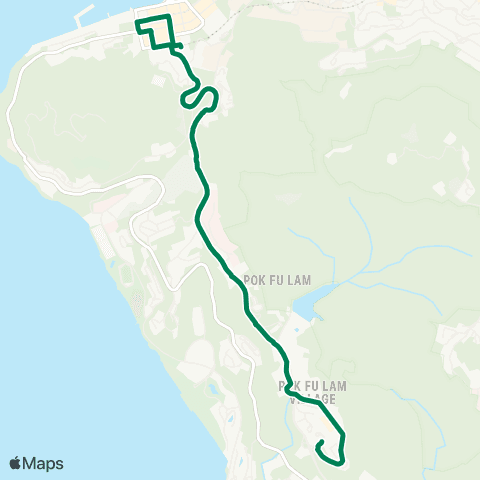Green Minibus Services Kennedy Town Sta - Chi Fu Fa Yuen (Special Departure) map