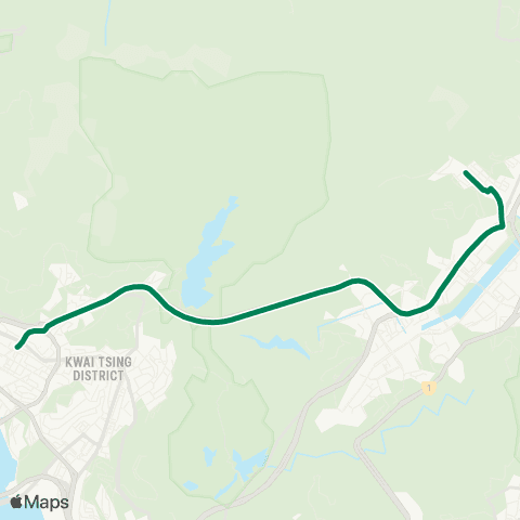Green Minibus Services Fo Tan (Chun Yeung Estate) - Tsuen Wan Market St (Supplementary Service) map