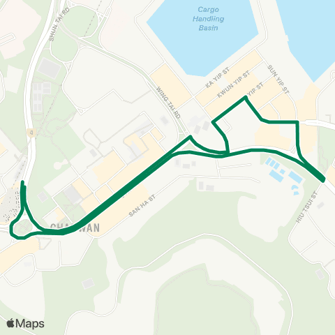 Green Minibus Services Chai Wan Sta - Harmony Garden (Circular) (Shortworking Trips) map