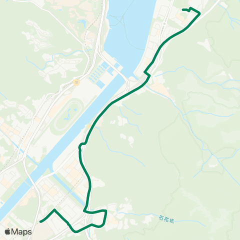 Green Minibus Services Heng On Bus Terminus - Prince of Wales Hosp (Supplementary Service Route) map