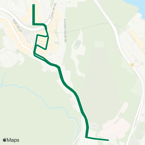 Green Minibus Services Aldrich Bay - Pamela Youde Nethesole Eastern Hosp (Circular) (Circular) map