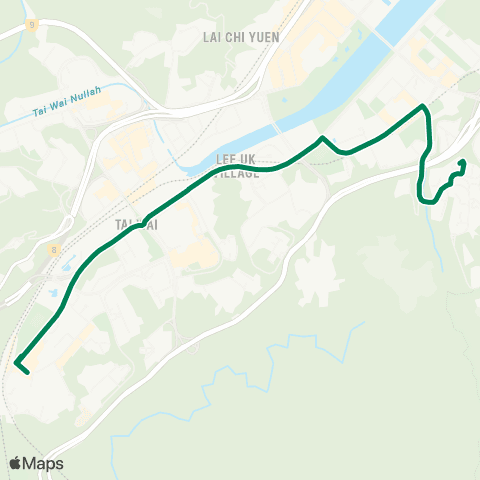 Green Minibus Services Shui Chuen O - Hin Keng (Che Kung Miu Rd) map