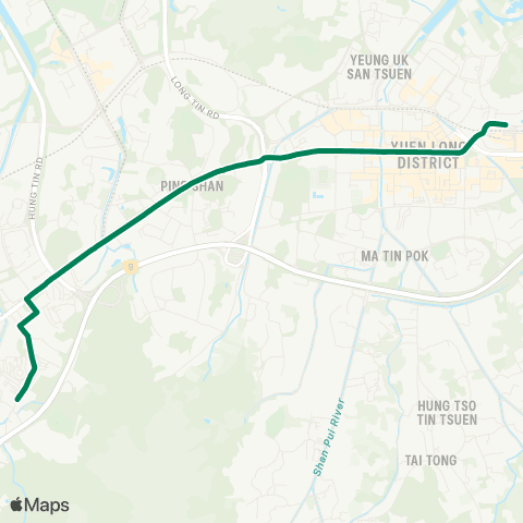 Green Minibus Services Kornhill - Shau Kei Wan Station map