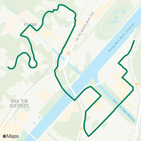 Green Minibus Services Greenwood Ter - Pictorial Garden (Supplementary Service Route) map