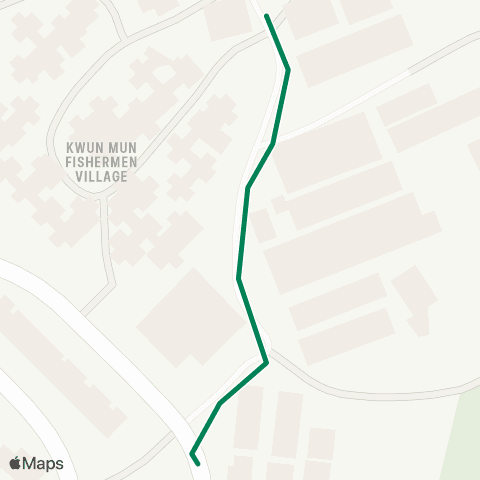 Green Minibus Services Sai Kung - Tui Min Hoi (Short Working Service) map