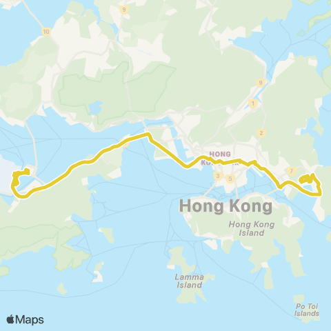 Citybus Tseung Kwan O Station - Airport map