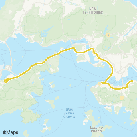 Citybus Tung Chung (Cheung Tung Estate) - N Point Ferry Pier map