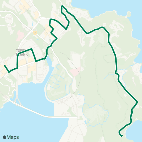 Kowloon Motor Bus Clear Water Bay - Tseung Kwan O (Choi Ming) map