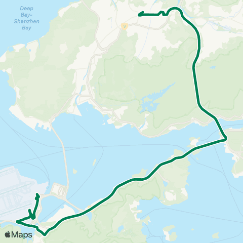 Kowloon Motor Bus Yuen Long (Ma Wang Rd) - Airport (Ground TC) map
