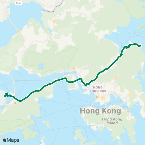Kowloon Motor Bus Wu Kai Sha Sta - Airport (Ground TC) map
