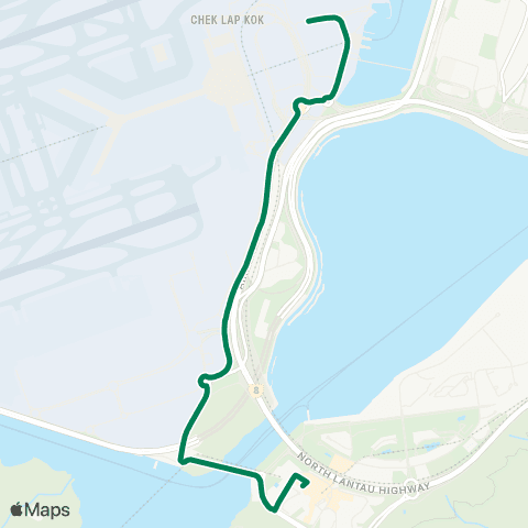 Kowloon Motor Bus Tung Chung Station - Asiaworld-Expo map
